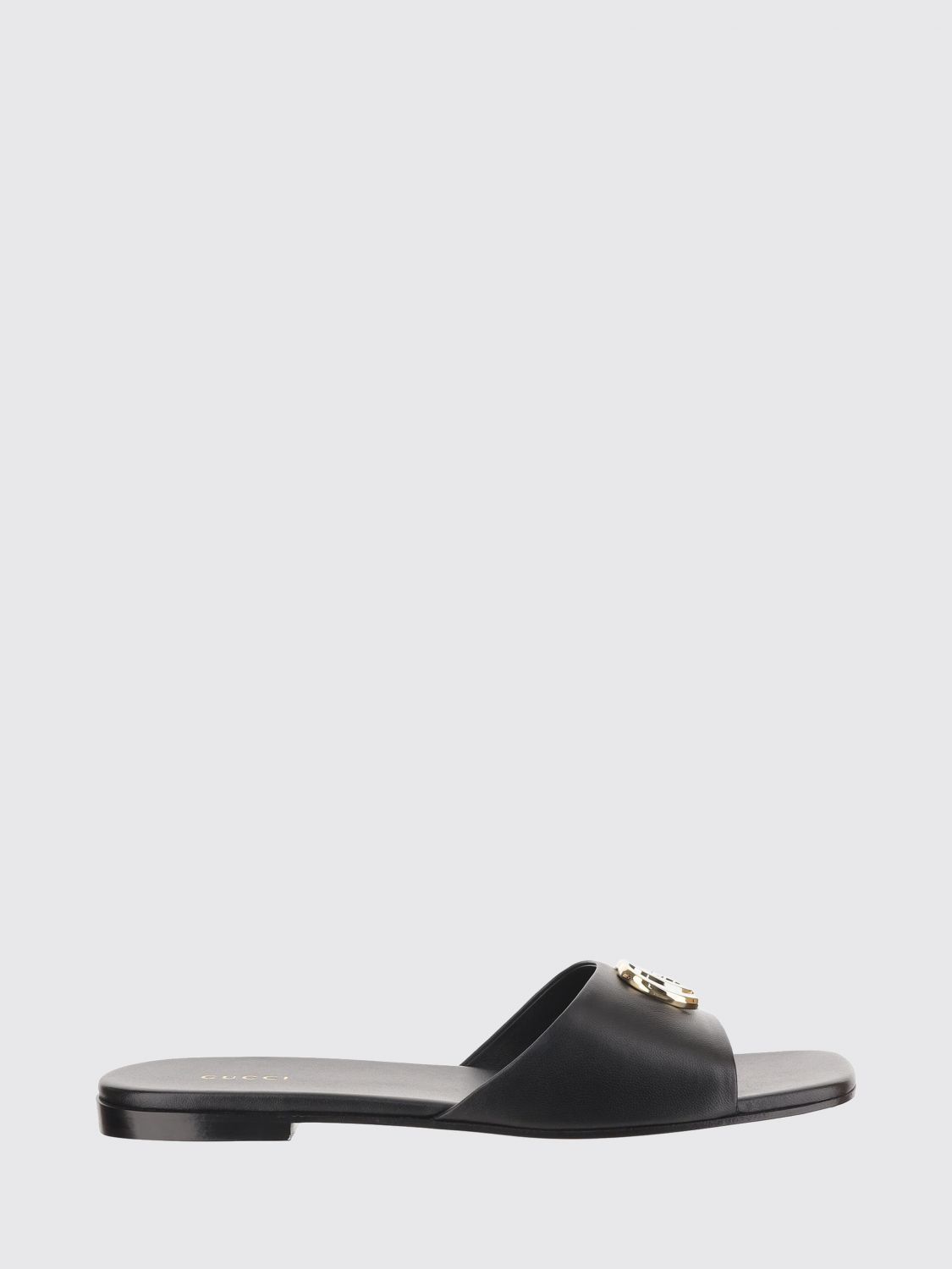 GUCCI GG Marmont Mules von aus Nappaleder mit niedrigem Absatz und Monogramm