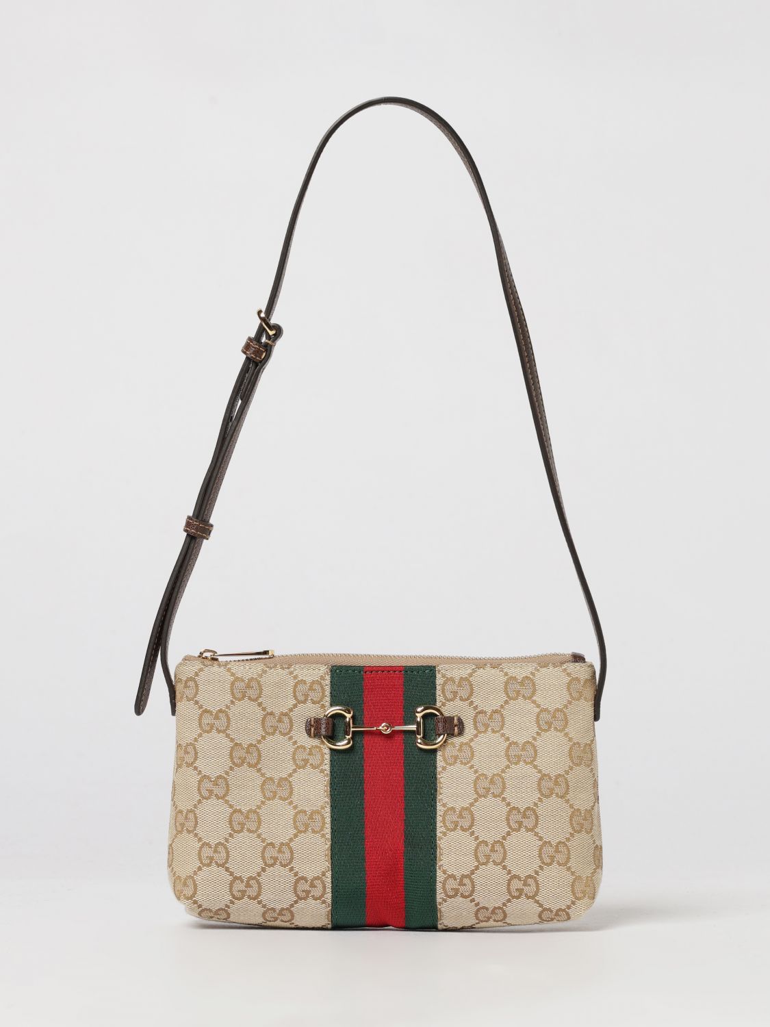 GUCCI Borsa in misto cotone con monogram GG jacquard