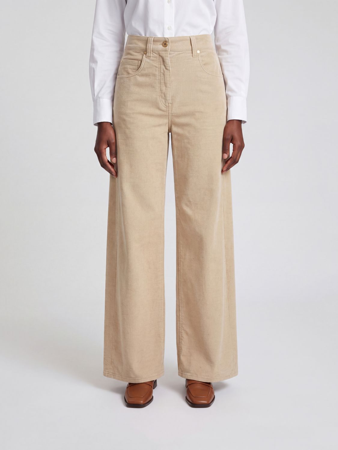 BRUNELLO CUCINELLI Pants Woman color Ecru
