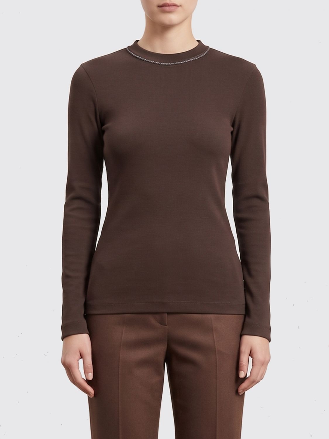 BRUNELLO CUCINELLI T-Shirt Woman color Brown