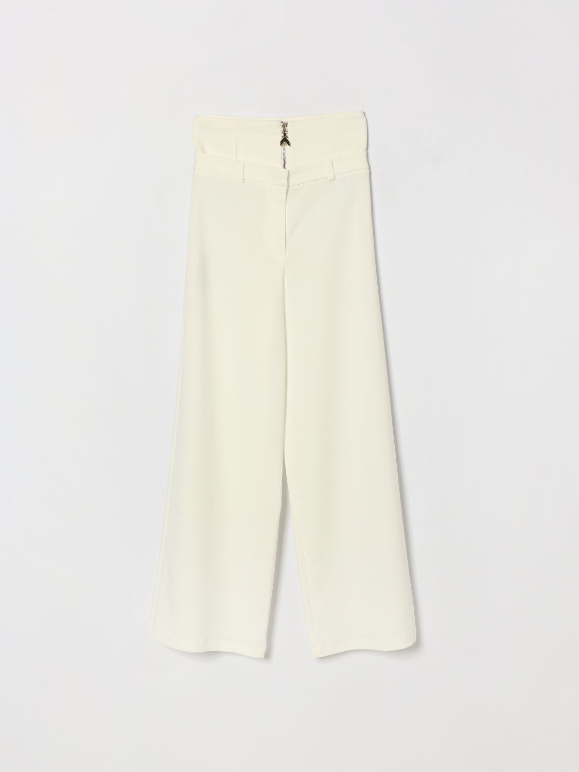 PATRIZIA PEPE Mädchen-Crêpe-Hose mit geradem Bein, hoher Taille und Reißverschluss von