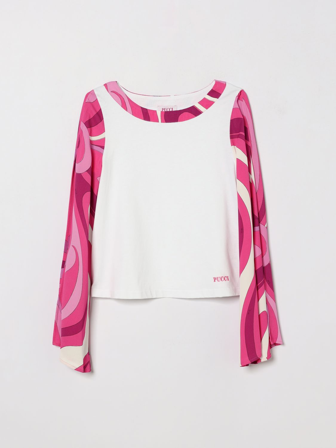 Pucci T-shirt Kids In White