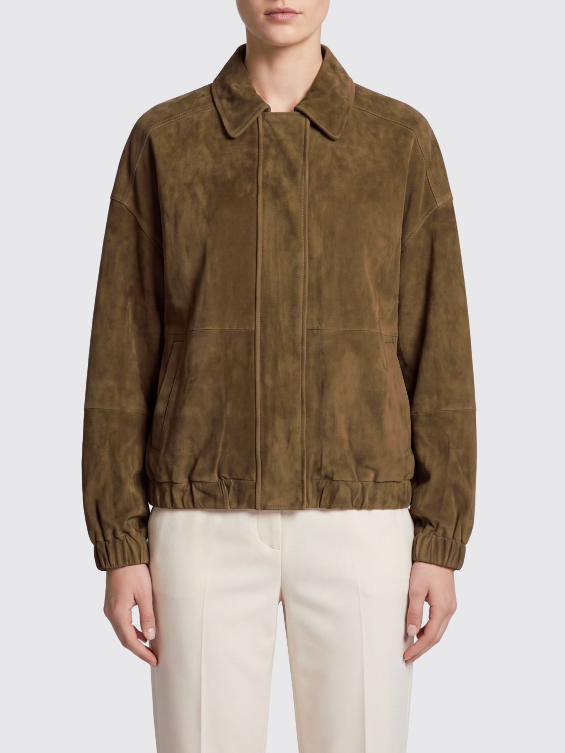 BRUNELLO CUCINELLI Jacket Woman color Brown