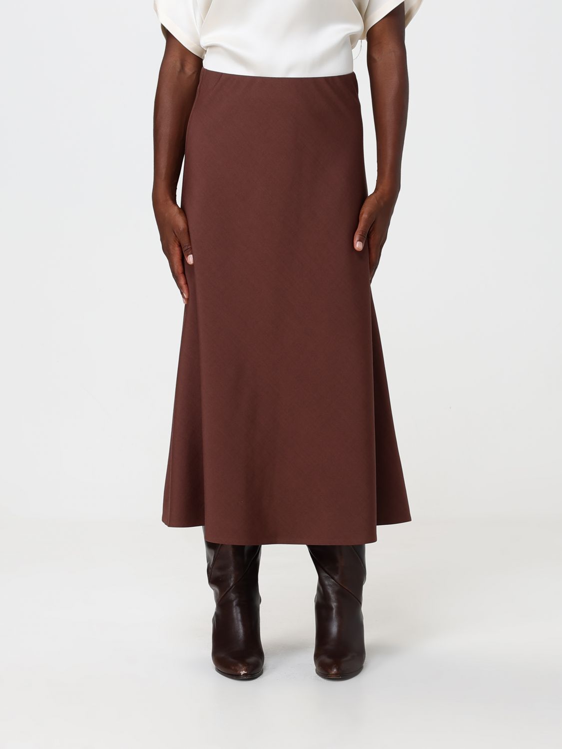 BRUNELLO CUCINELLI Skirt Woman color Brown