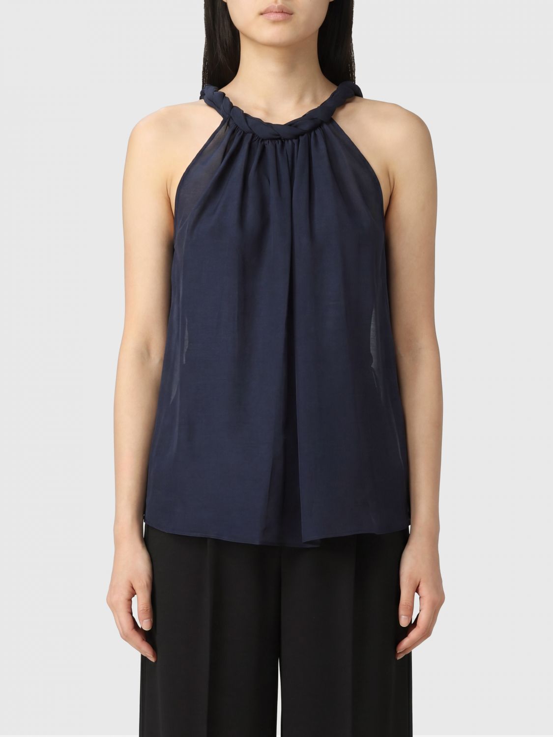 SEMICOUTURE Top Donna colore Blue