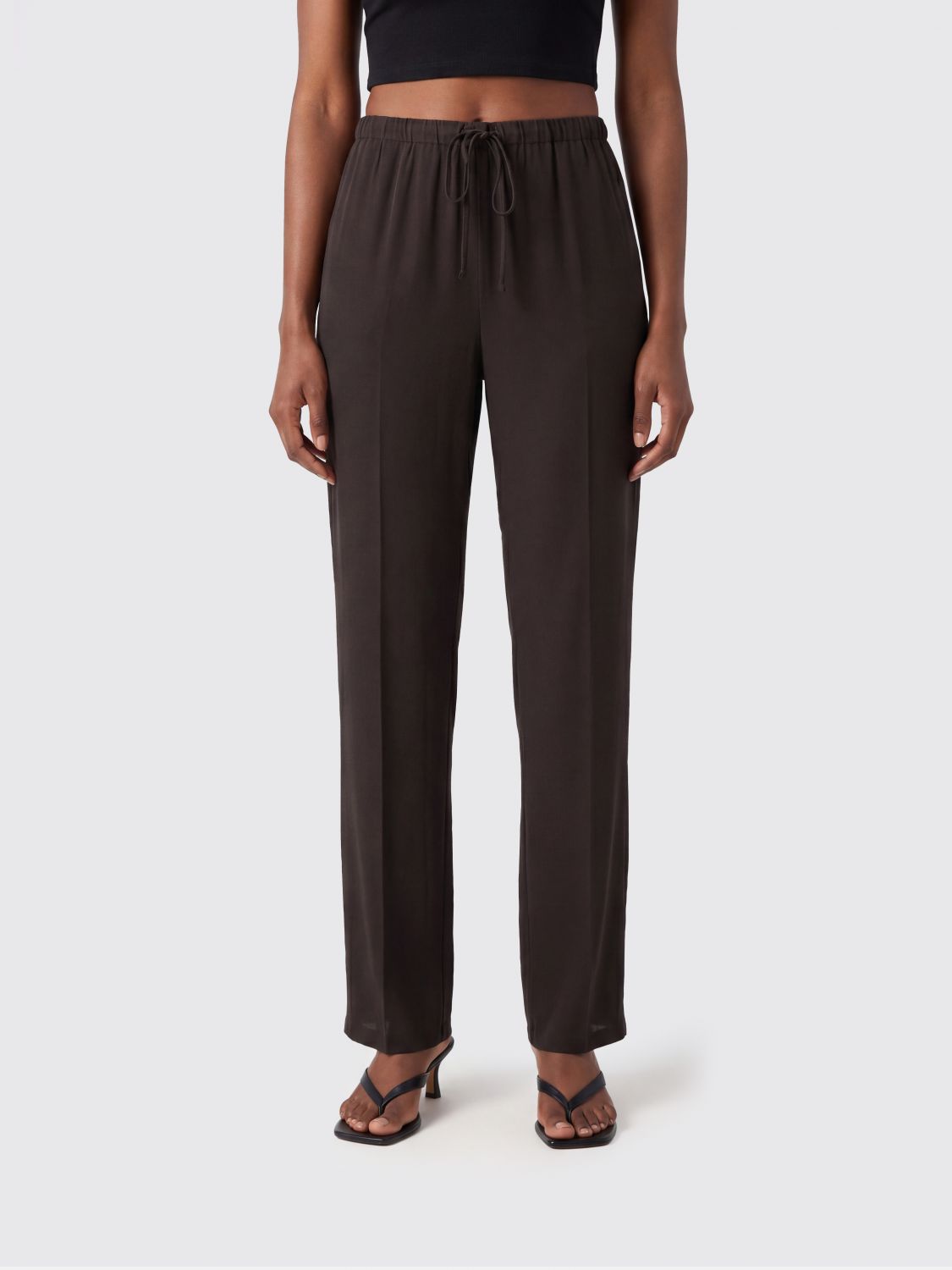SEMICOUTURE Pants Woman color Brown
