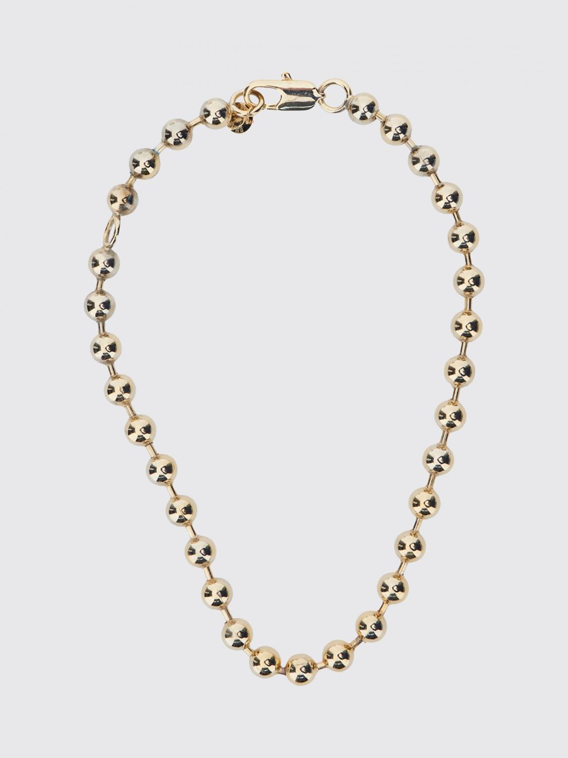SEMICOUTURE Collana girocollo in ottone con chiusura a grilletto