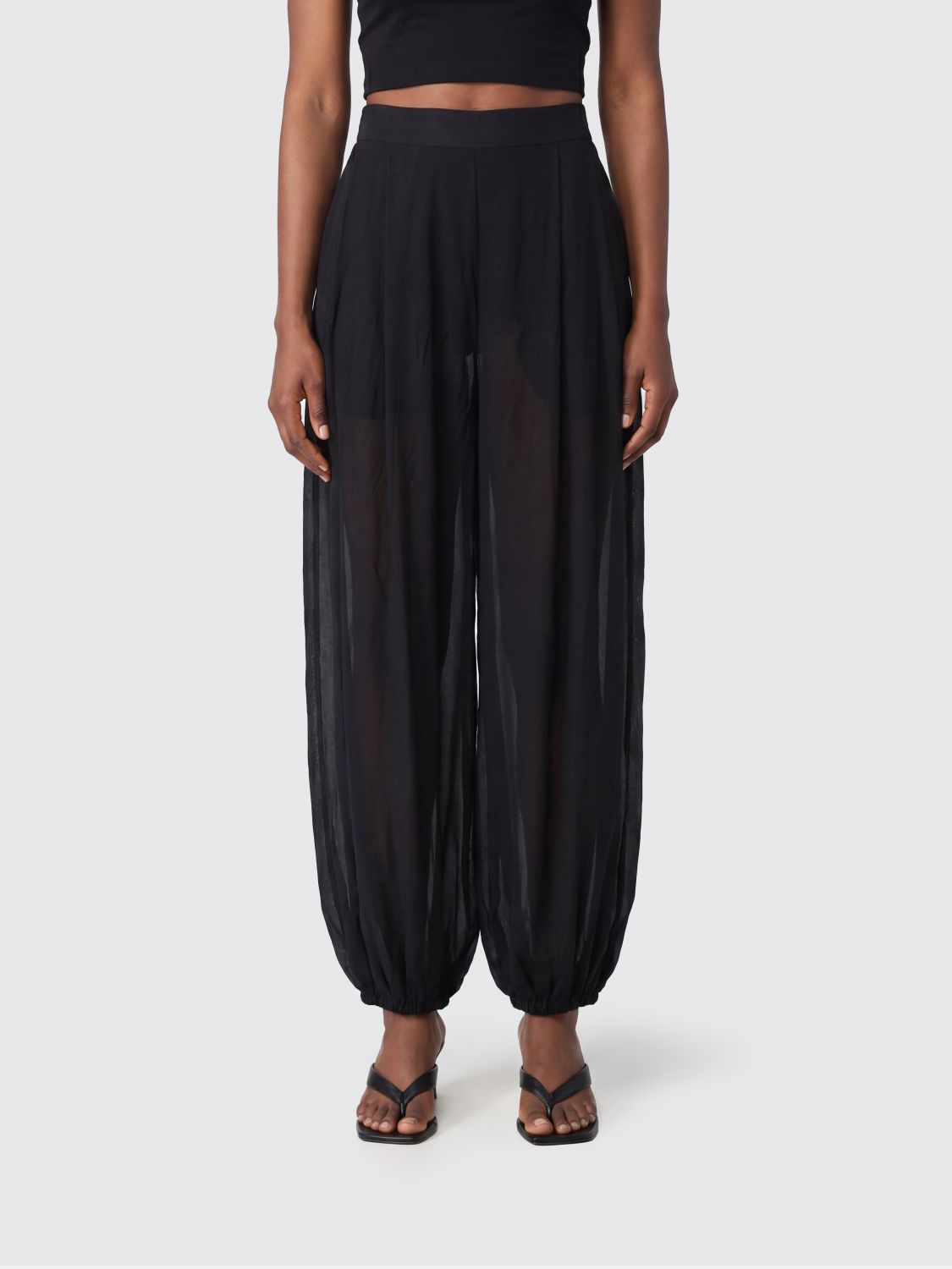 SEMICOUTURE Pants Woman color Black