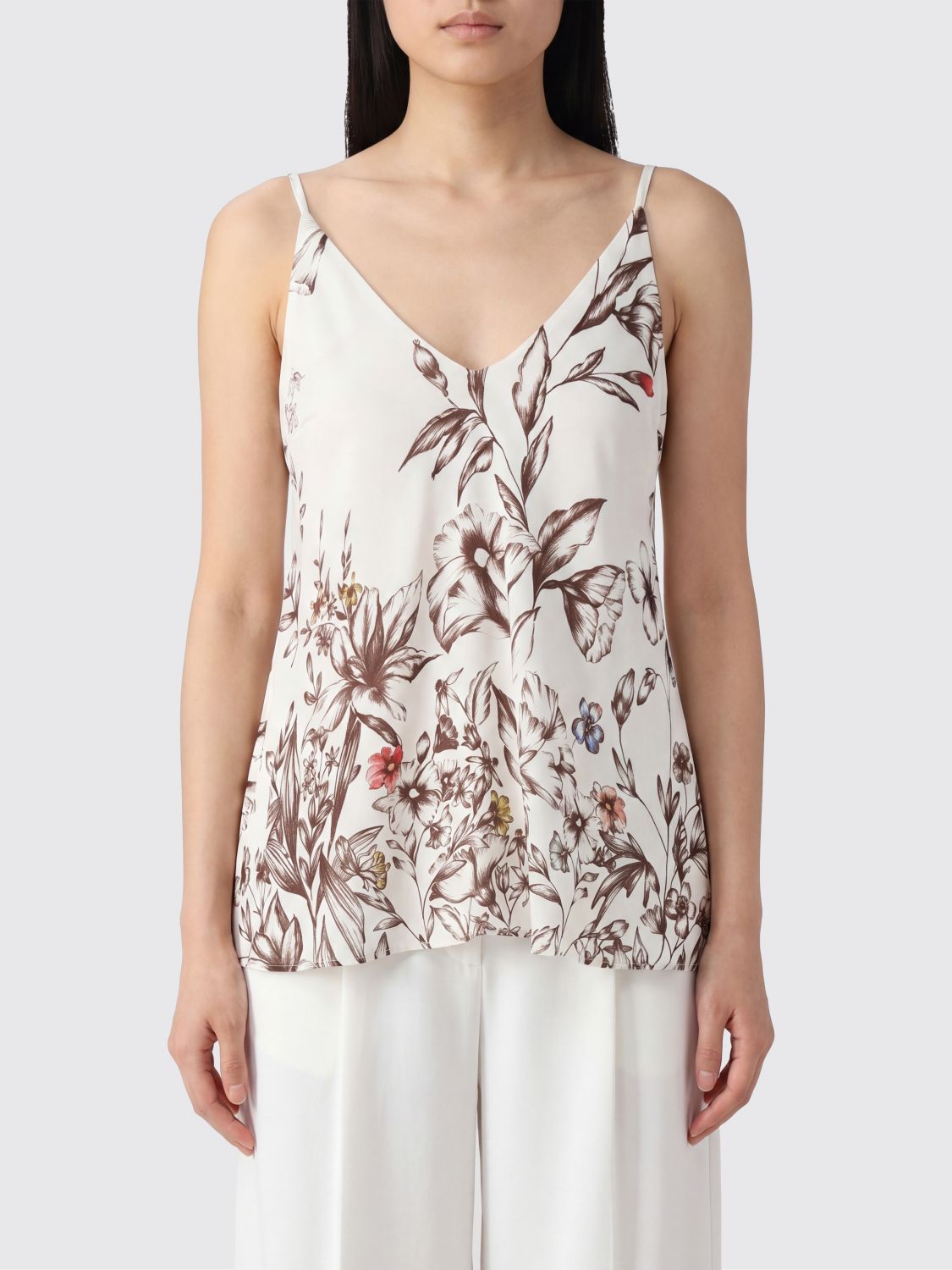 SEMICOUTURE Top Donna colore Bianco