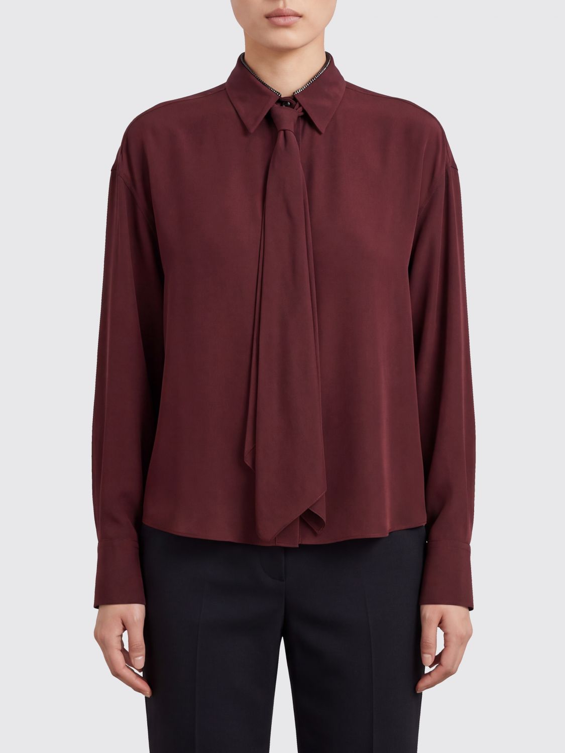 BRUNELLO CUCINELLI Shirt Woman color Burgundy