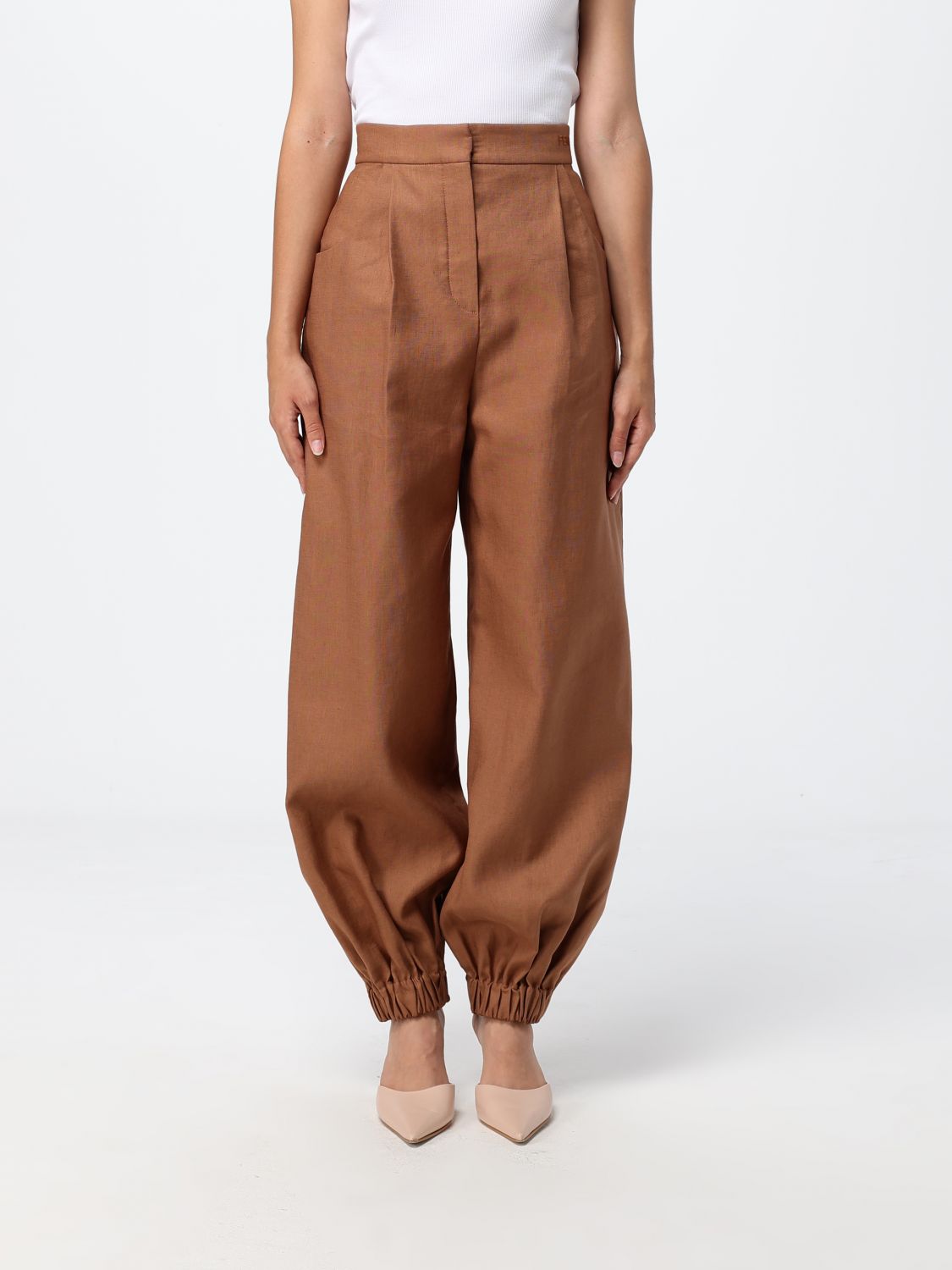 FENDI Pantaloni Donna colore Beige