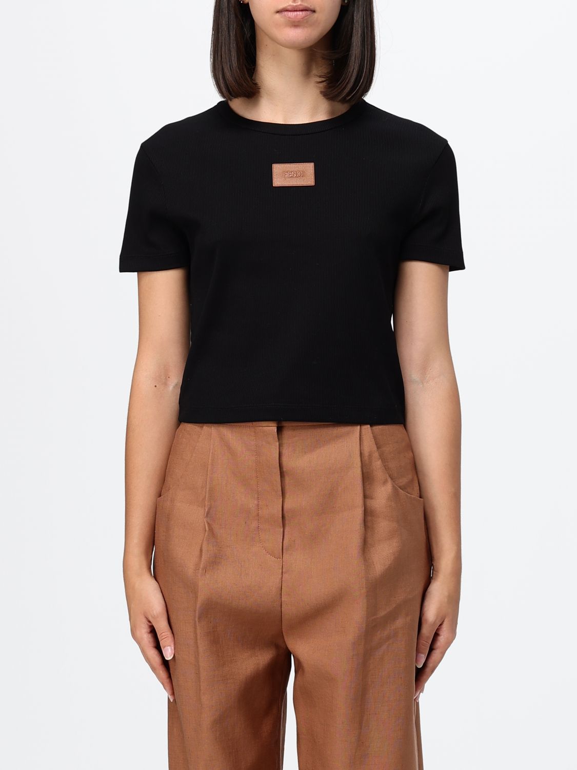 FENDI T-Shirts Donna colore Nero