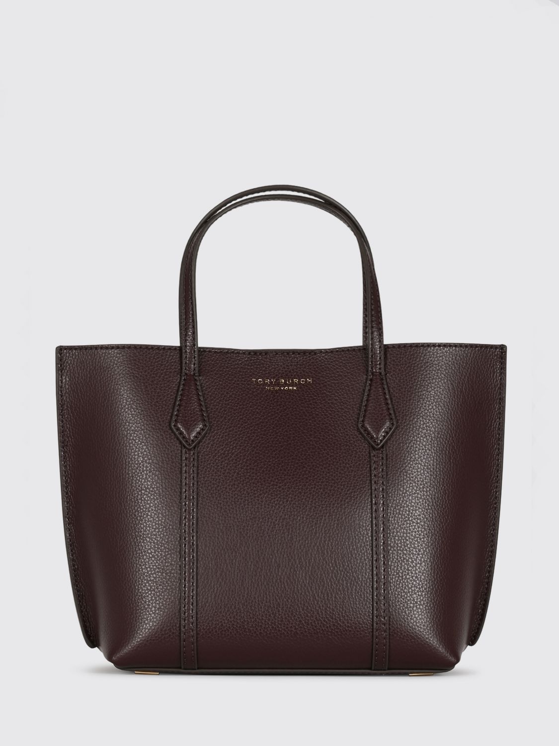 TORY BURCH Borsa a mano mini Perry in pelle a grana con pochette estraibile