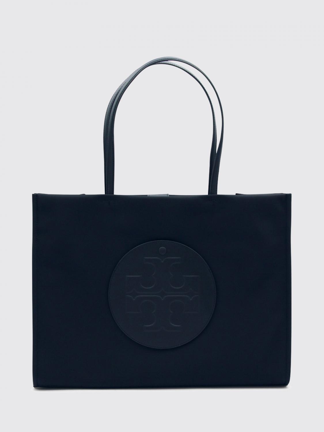 TORY BURCH Ella Recycled Nylon Tote Bag with Double Handle and Tonal Logo