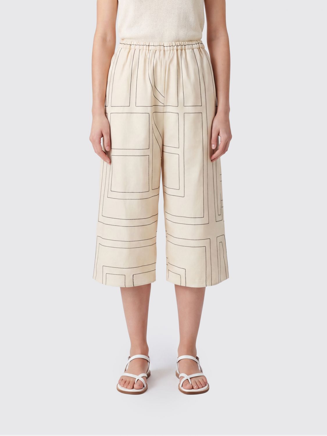 TOTEME Shorts Woman color White