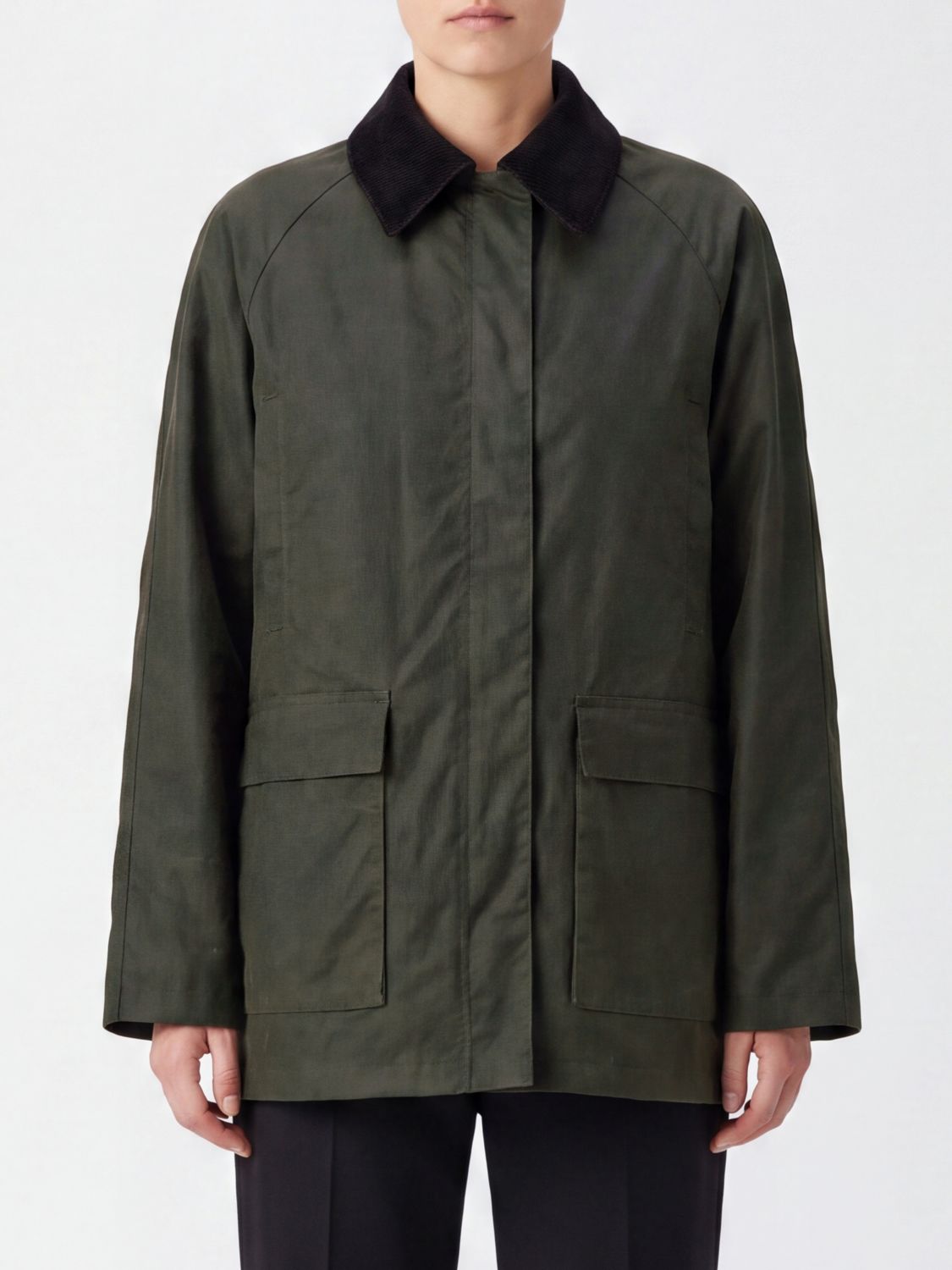 Toteme Country Short Jacket in Organic Cotton with Velvet Collar