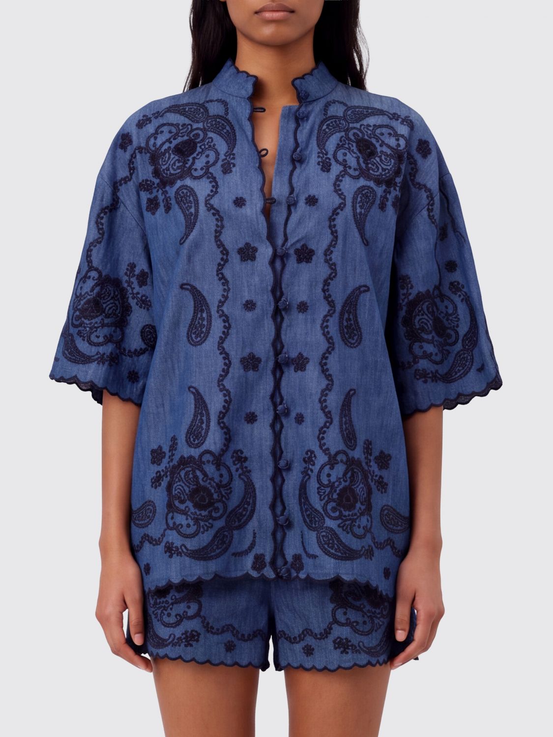 ZIMMERMANN Shirt Woman color Blue