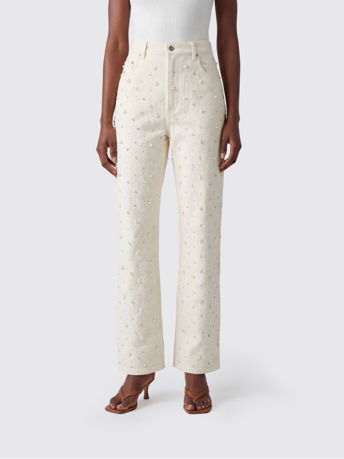 GOLDEN GOOSE Jeans Damen Farbe Weiß
