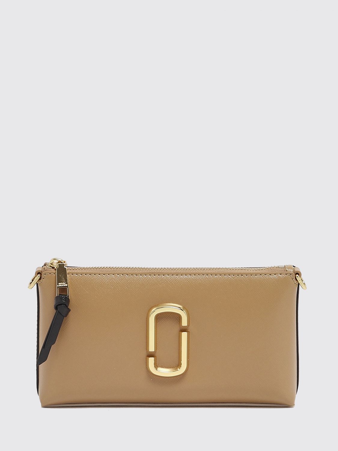 MARC JACOBS The Snapshot Bicolour Leather Mini Shoulder Bag with Double J Logo