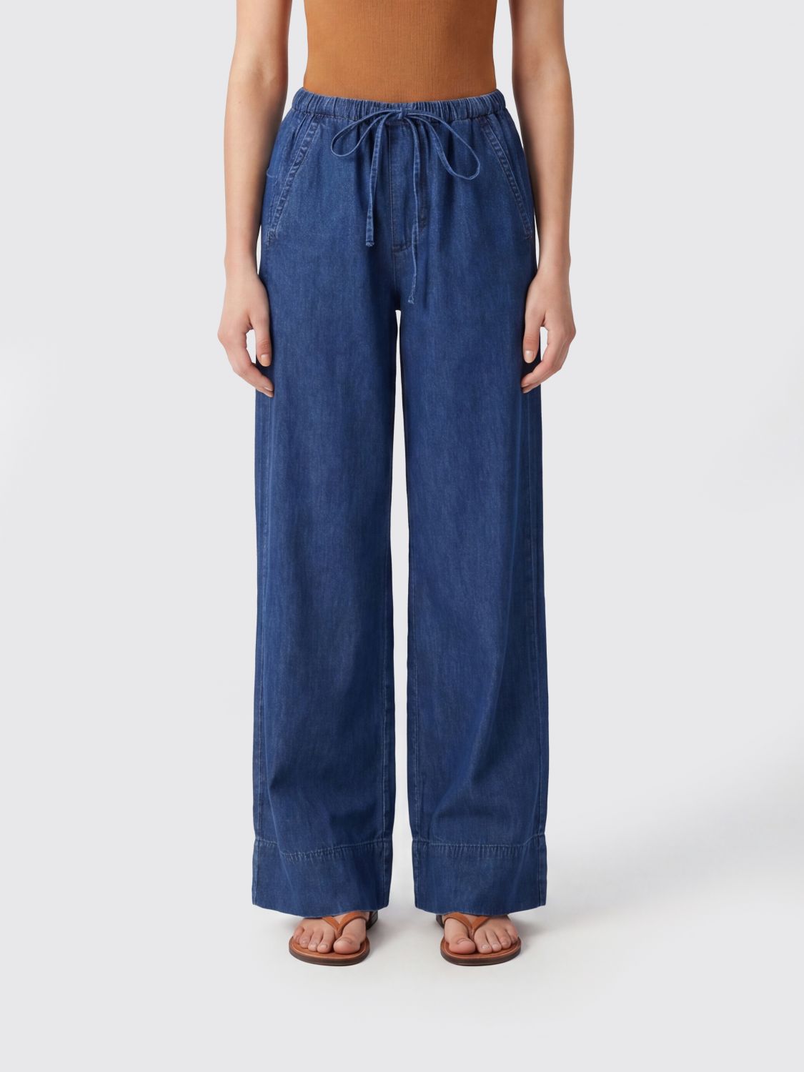 ICON DENIM LOS ANGELES Jeans Woman color Blue