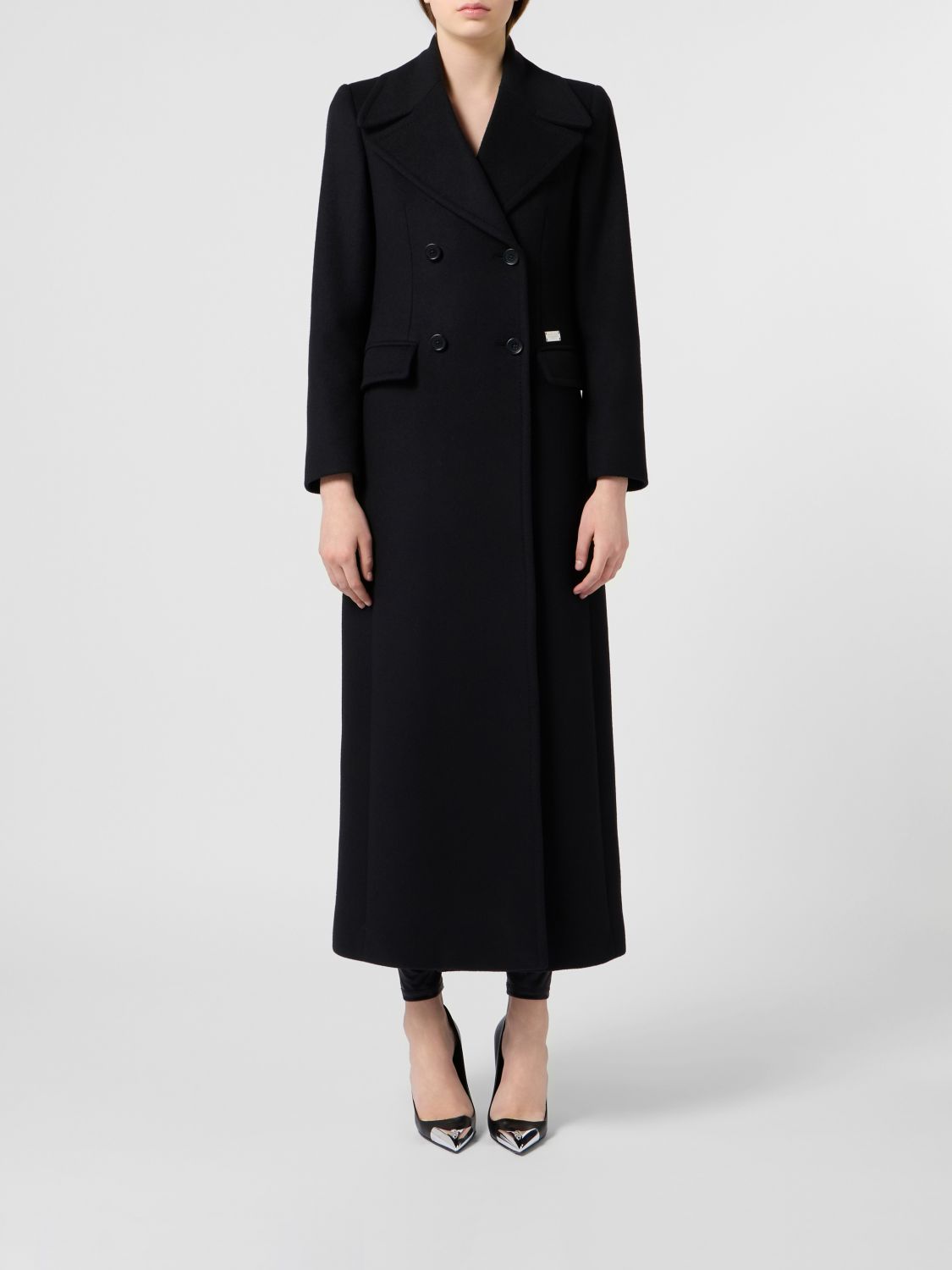 PHILIPP PLEIN Coat Woman color Black
