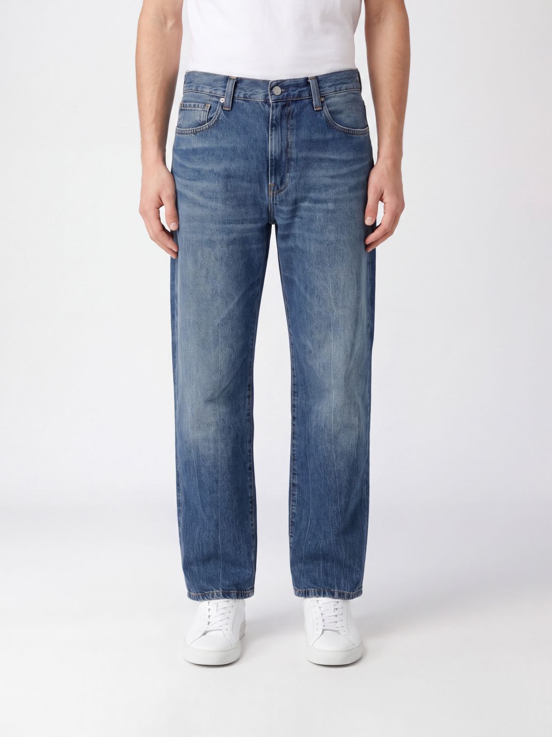 CARHARTT WIP Jeans Landon a gamba dritta in denim di cotone