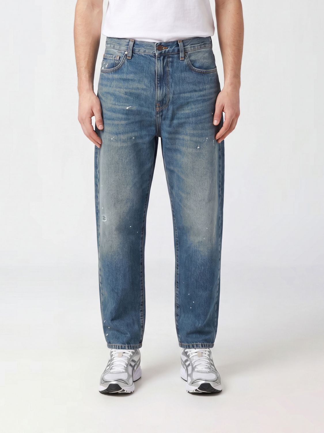 CARHARTT WIP Jeans Landon a gamba dritta in denim di cotone