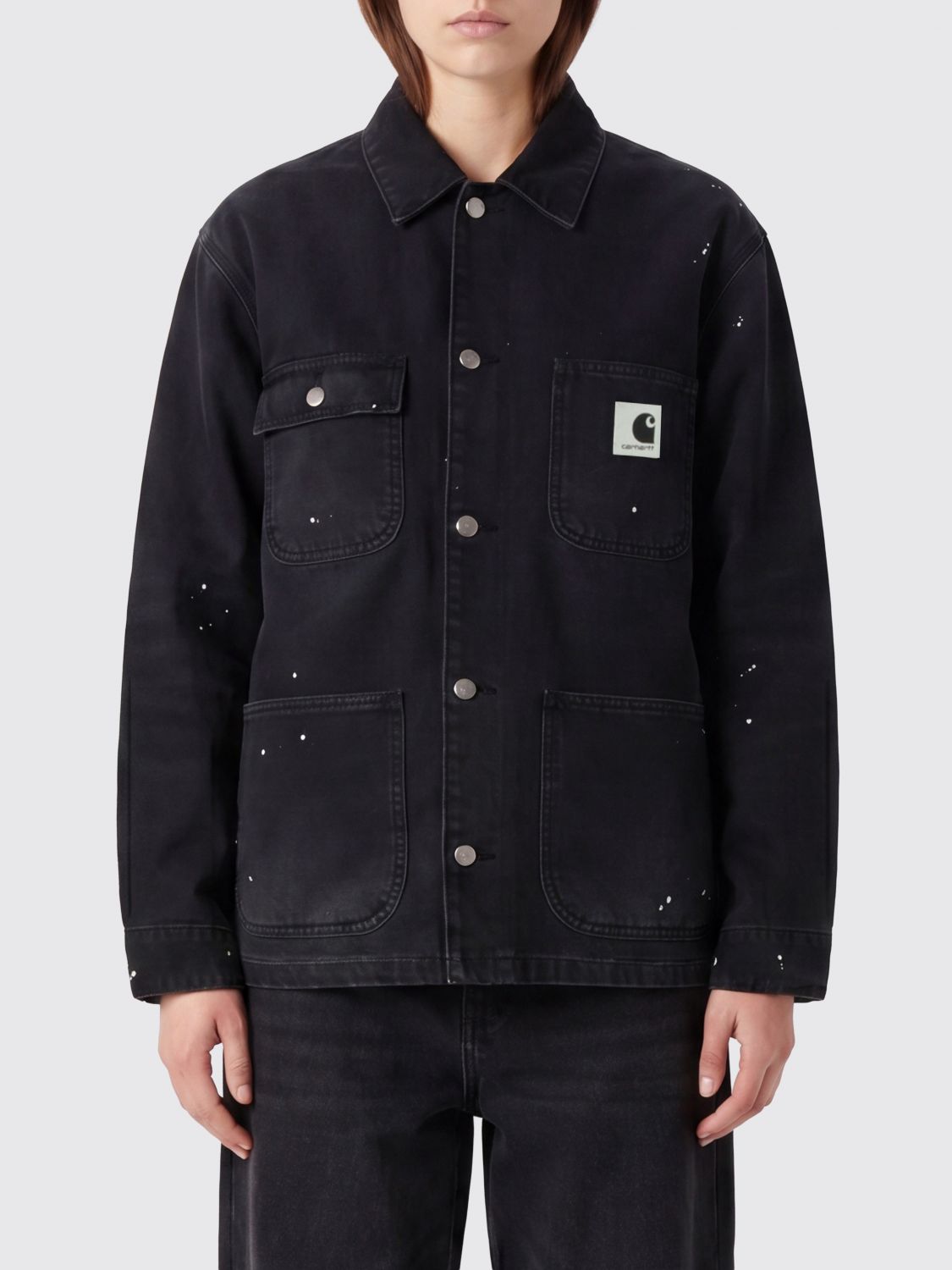 CARHARTT WIP Giacca a camicia OG Michigan in cotone con fantasia astratta