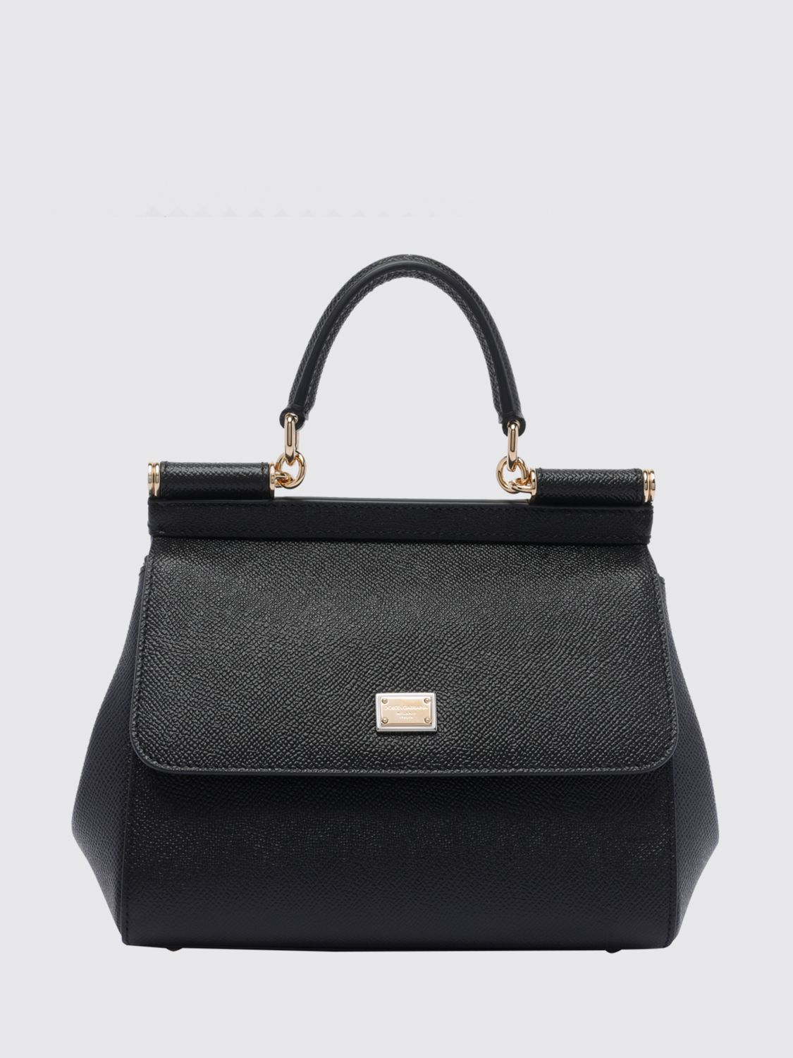 Dolce & Gabbana Sicily Mini Handbag in Grained Calfskin Leather · OS