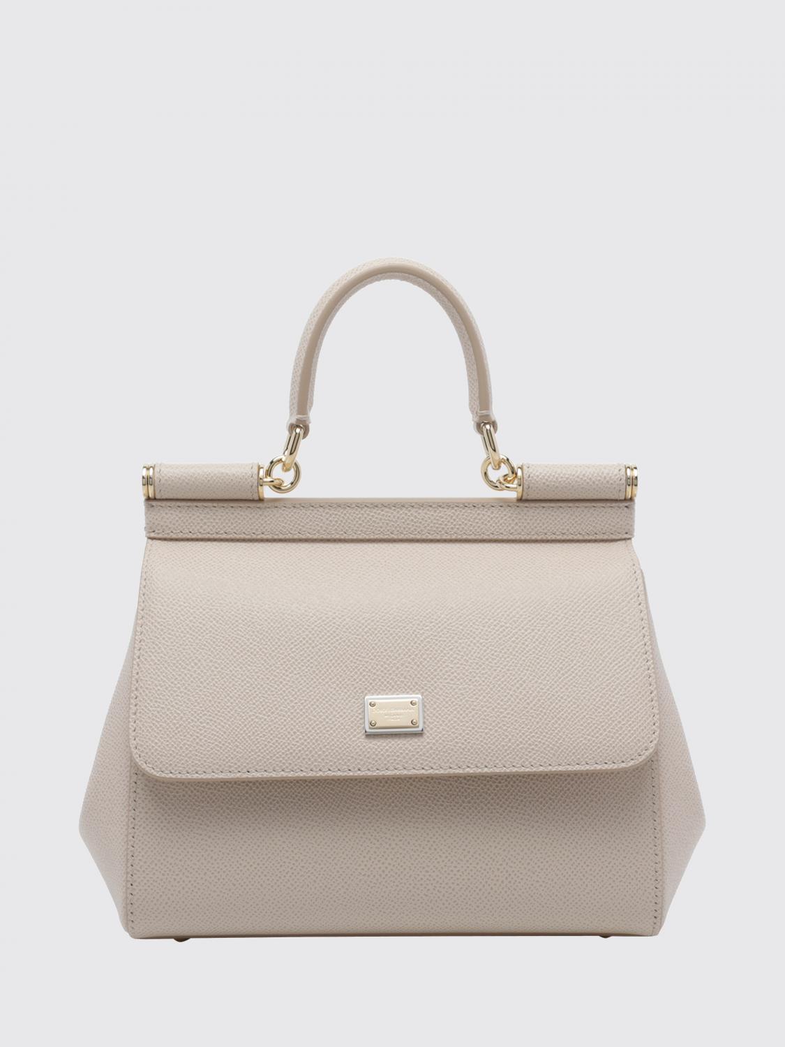 DOLCE & GABBANA Sicily Mini Handbag in Grained Calfskin Leather