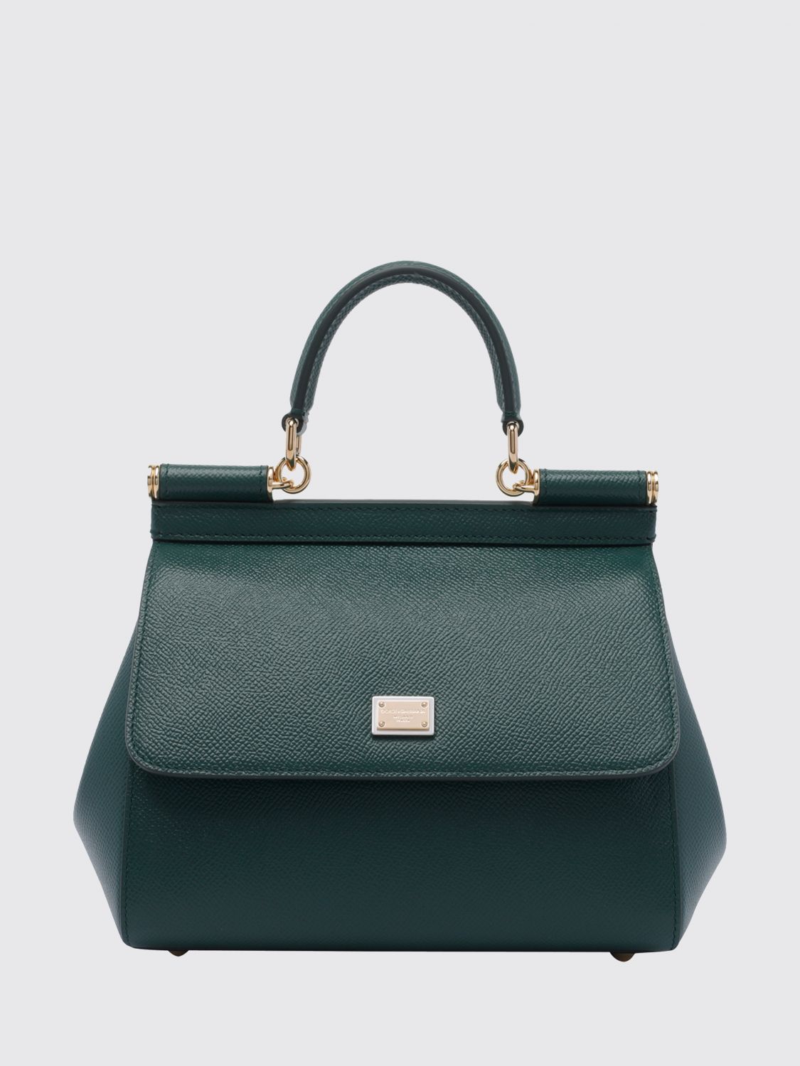 DOLCE & GABBANA Sicily Mini Handbag in Grained Calfskin Leather