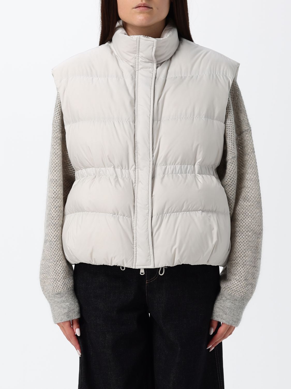 BRUNELLO CUCINELLI Water-Repellent Quilted Technical Vest with High Neck