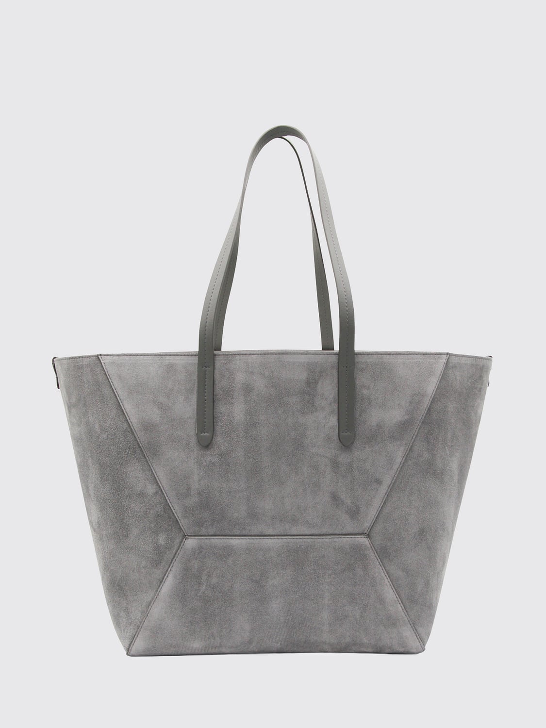 BRUNELLO CUCINELLI BC Duo Suede Tote Bag with Monili Embellishment