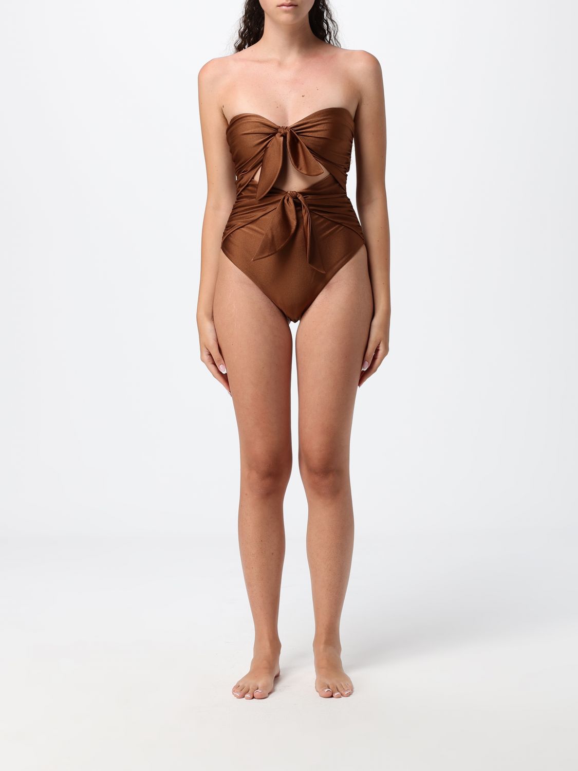 ZIMMERMANN Costume da bagno intero con cut-out e scollo a cuore
