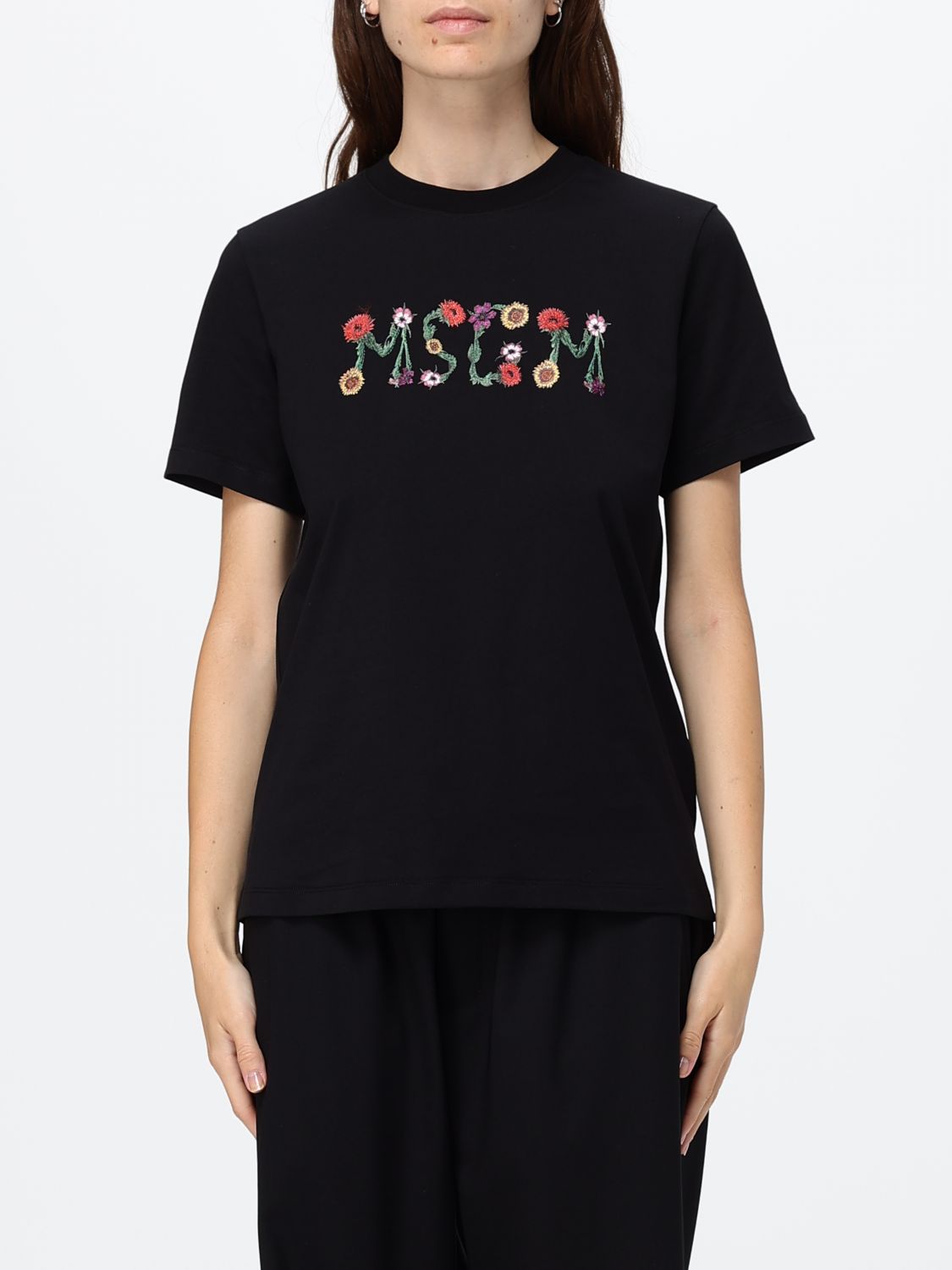 Msgm Tシャツ レディース カラー ブラック In Black