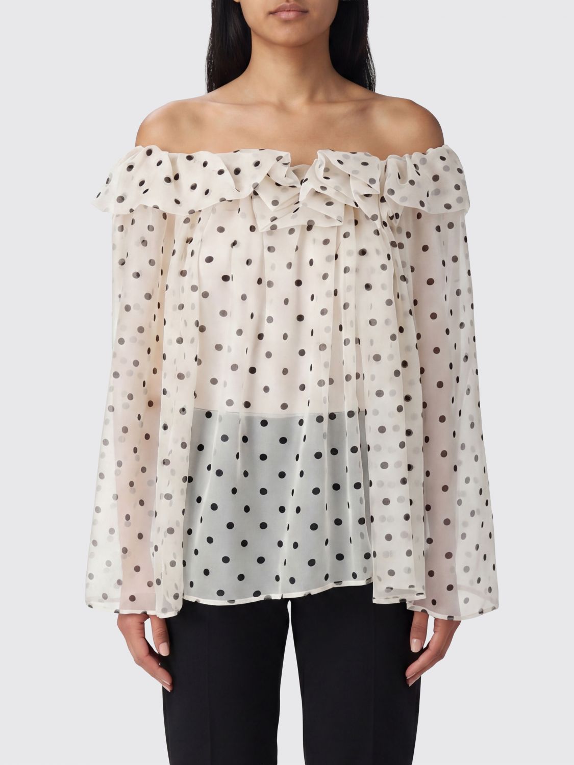 MSGM Top Woman color White　MSGM トップウーマン カラー ホワイト MSGM