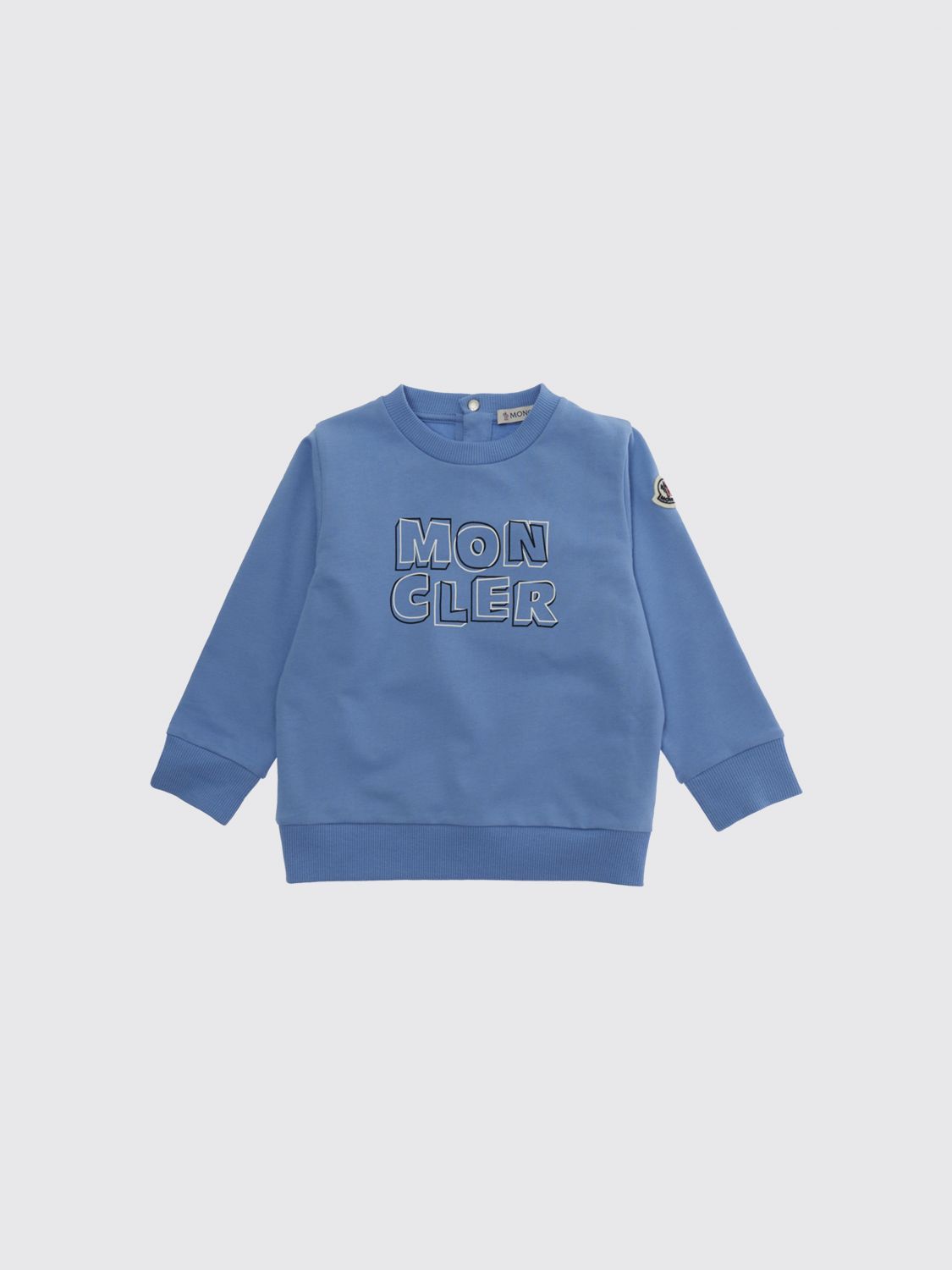 MONCLER Sweater Kids color Gnawed Blue　MONCLER セーター キッズカラー Gnawed Blue MONCLER