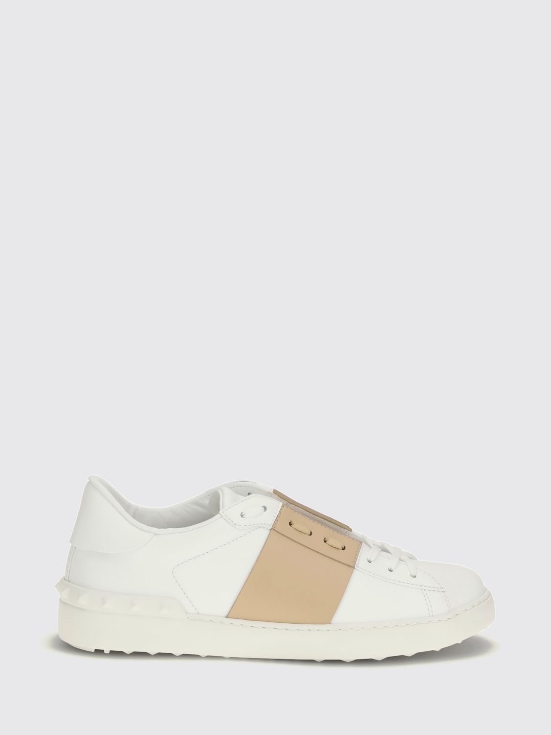 VALENTINO GARAVANI Sneakers Open in pelle di vitello con fascia a contrasto