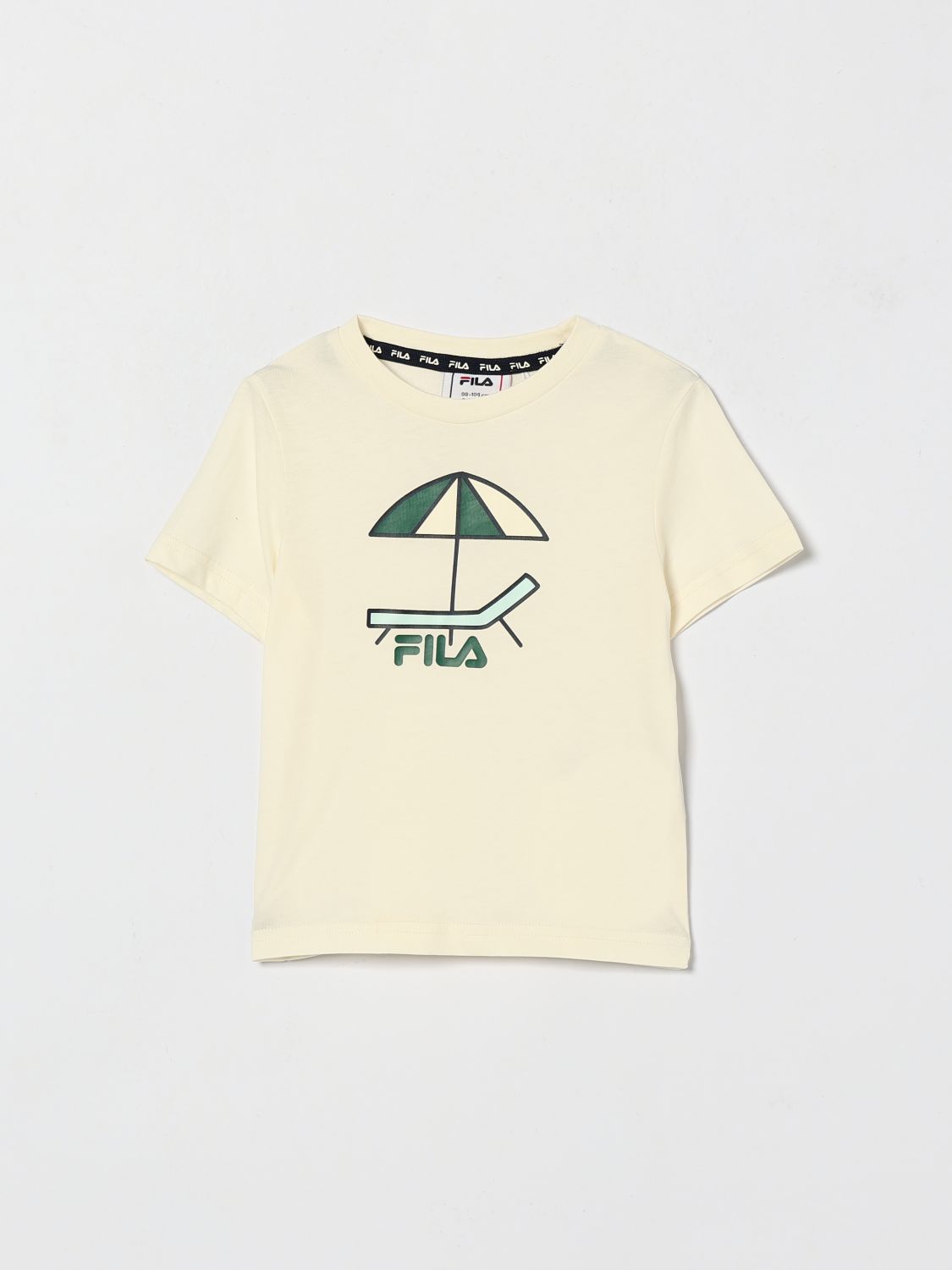 FILA T-shirt Crespina da bambino in cotone con stampa grafica e logo
