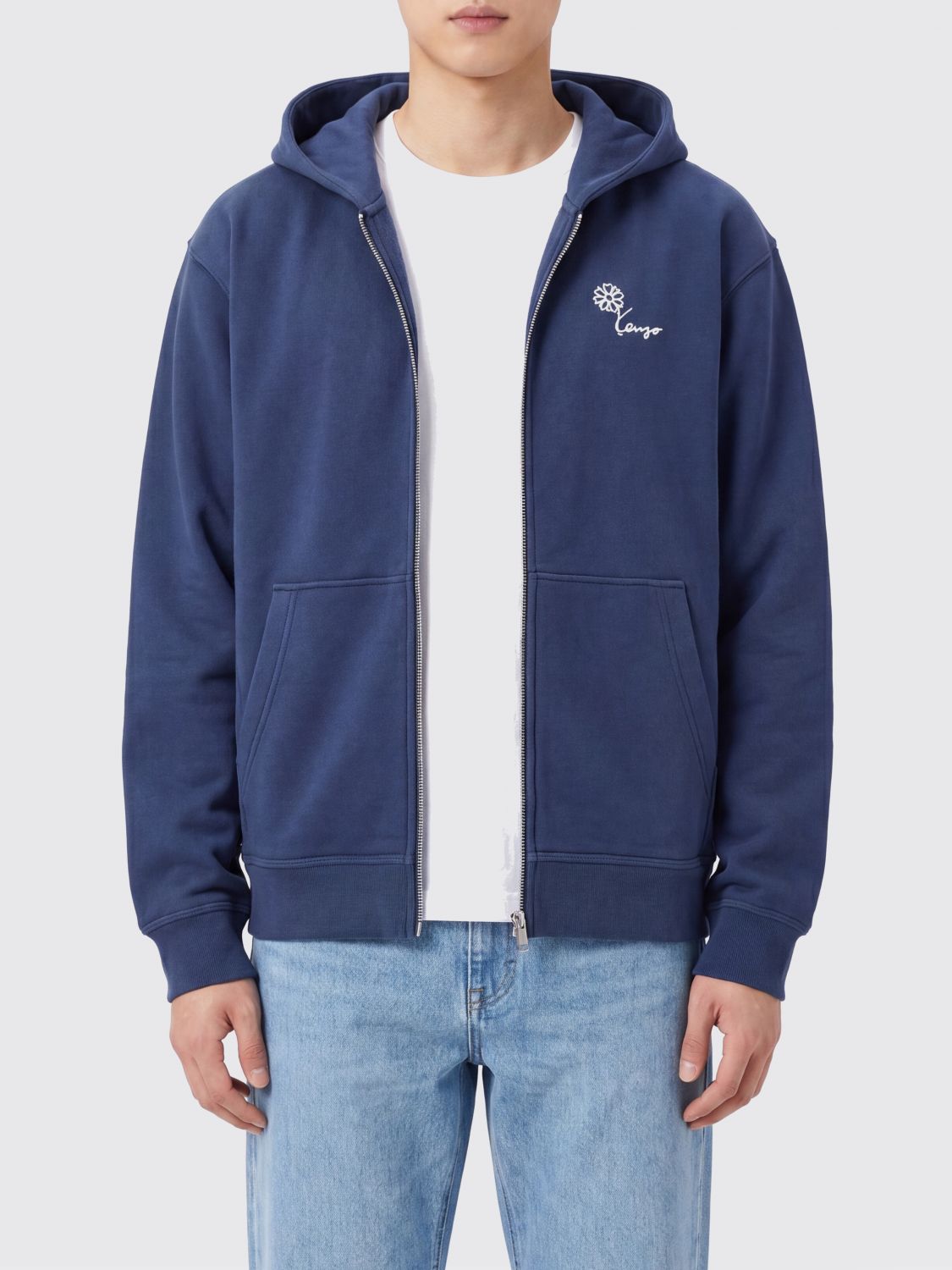 KENZO Sweatshirt Men color Blue