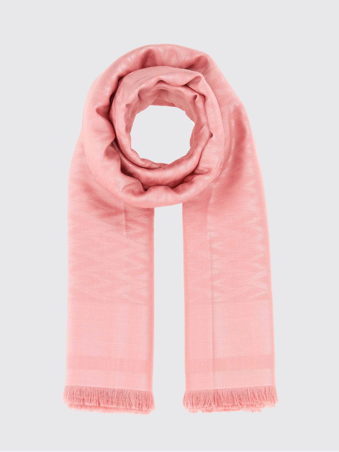 VALENTINO GARAVANI Sciarpa in misto seta e lana con monogramma jacquard