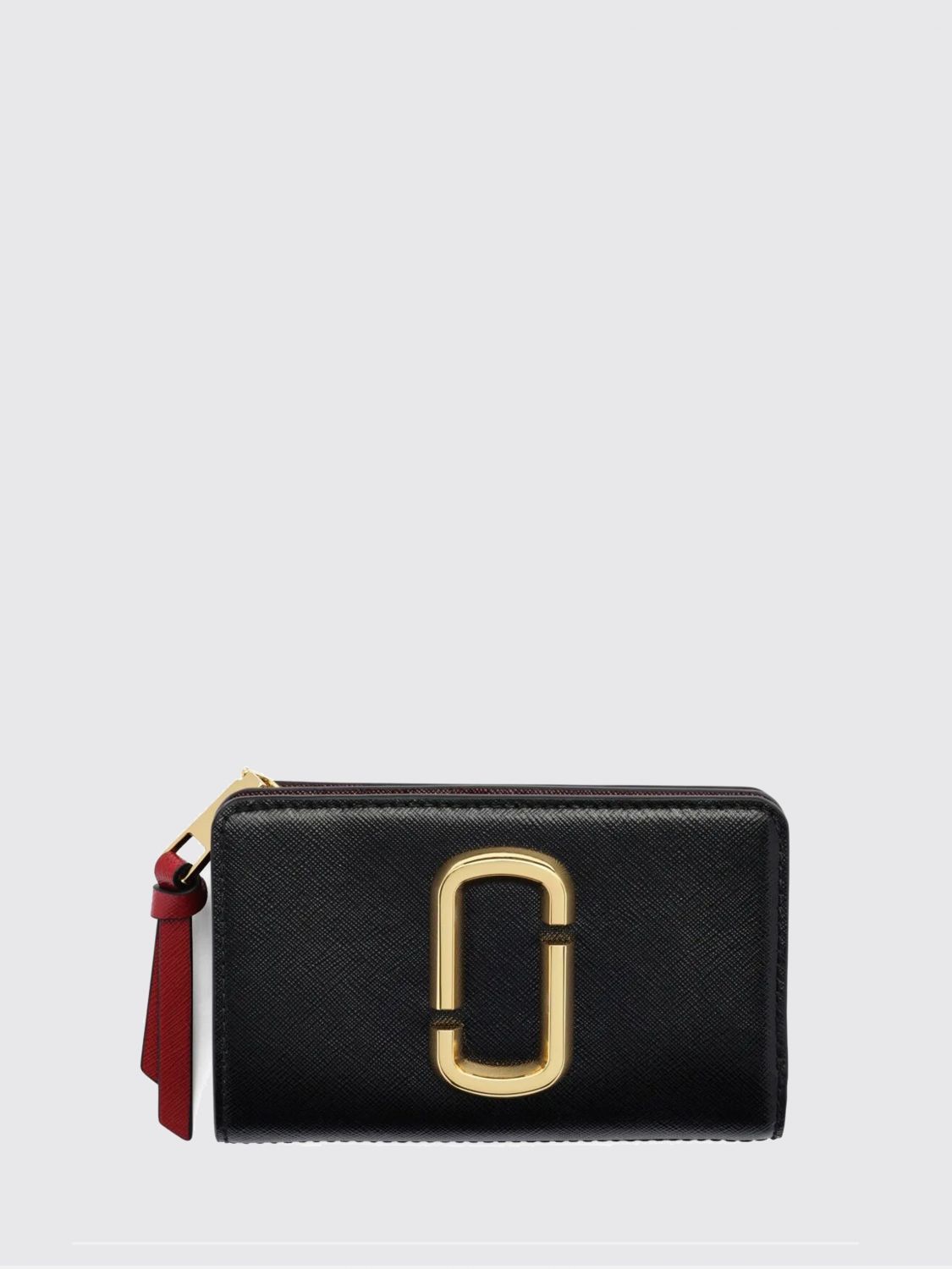 MARC JACOBS The Snapshot Saffiano Leather Wallet with Double J Logo