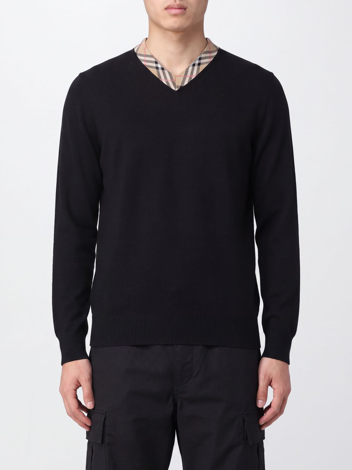 BURBERRY Sweater Men color Black