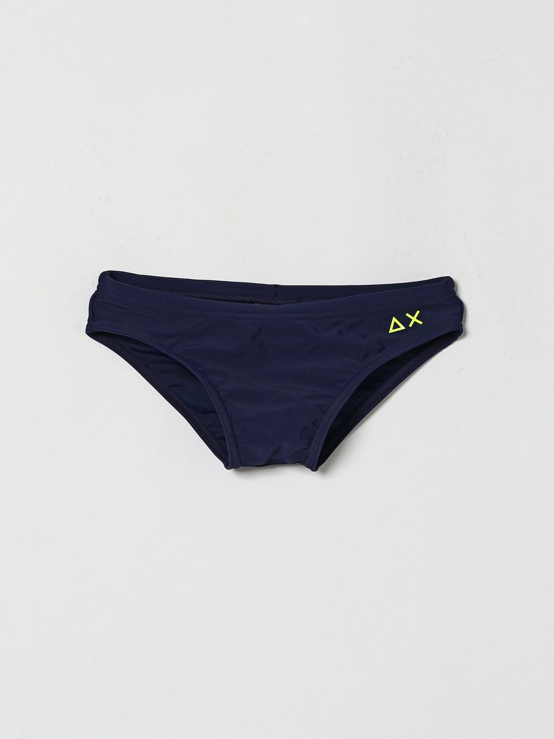 SUN68 Slip da mare da bambino in nylon con logo a contrasto