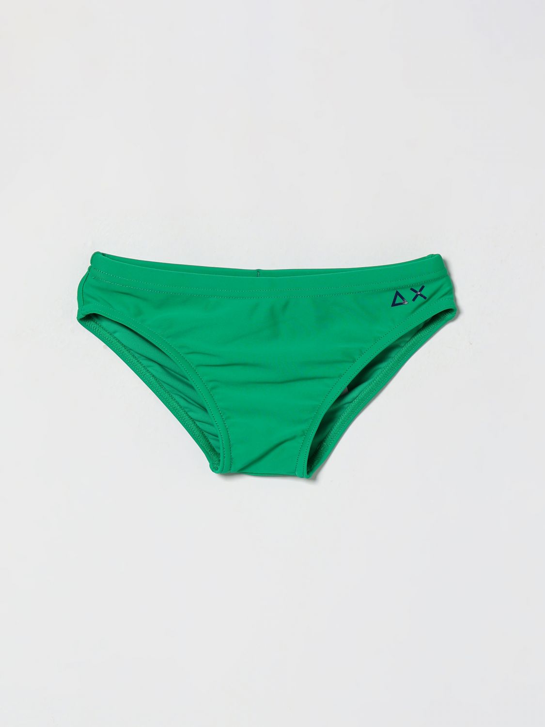 SUN68 Slip da mare da bambino in nylon con logo a contrasto