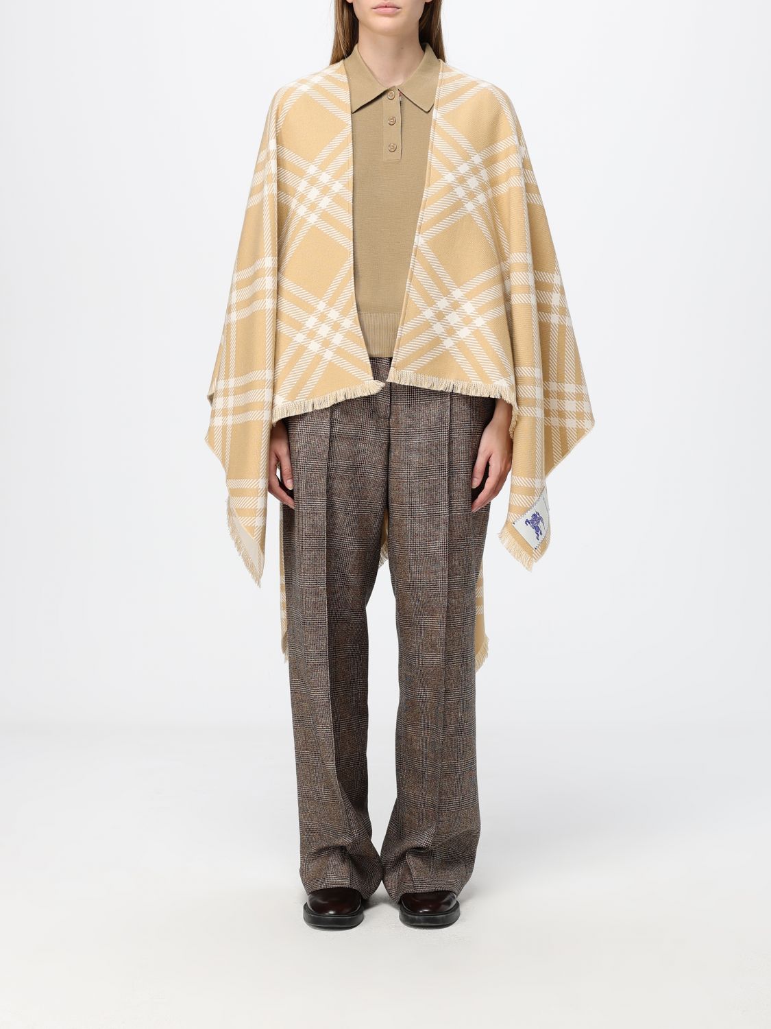 BURBERRY Cape Woman color Sand