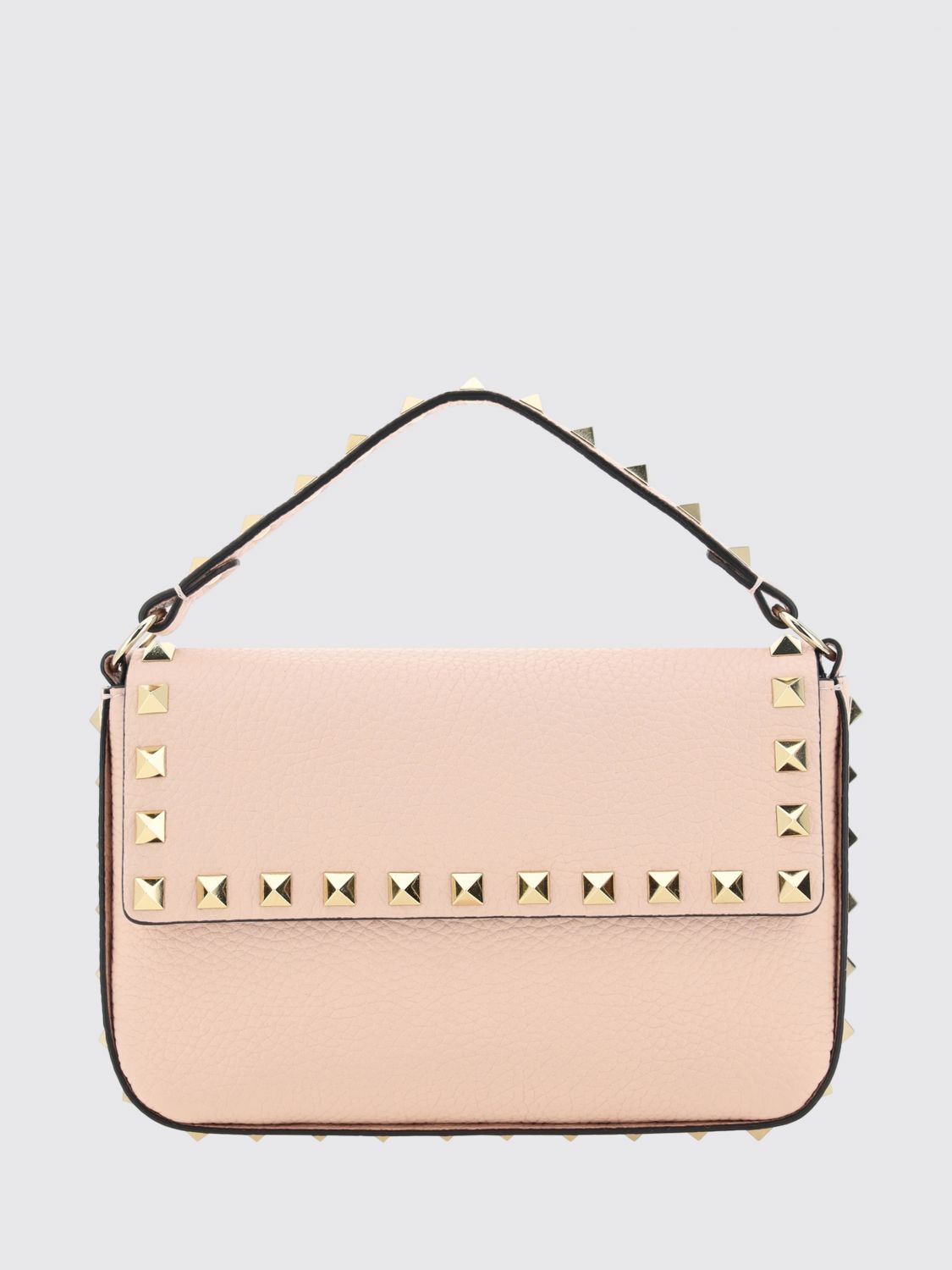 VALENTINO GARAVANI Borsa a mano mini Rockstud in pelle di vitello con borchie