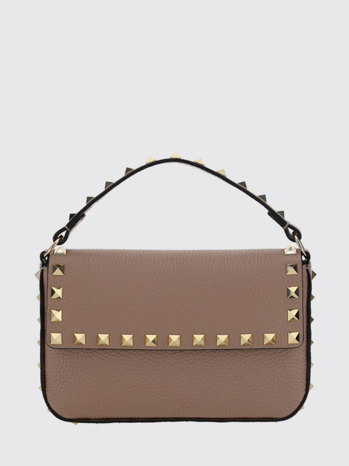 VALENTINO GARAVANI Borsa a mano mini Rockstud in pelle di vitello con borchie