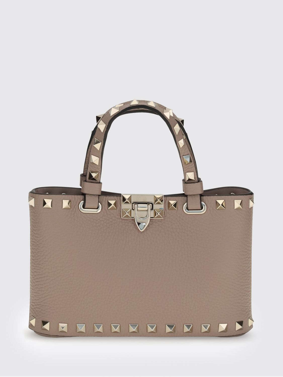 VALENTINO GARAVANI Rockstud Grained Calf Leather Mini Handbag