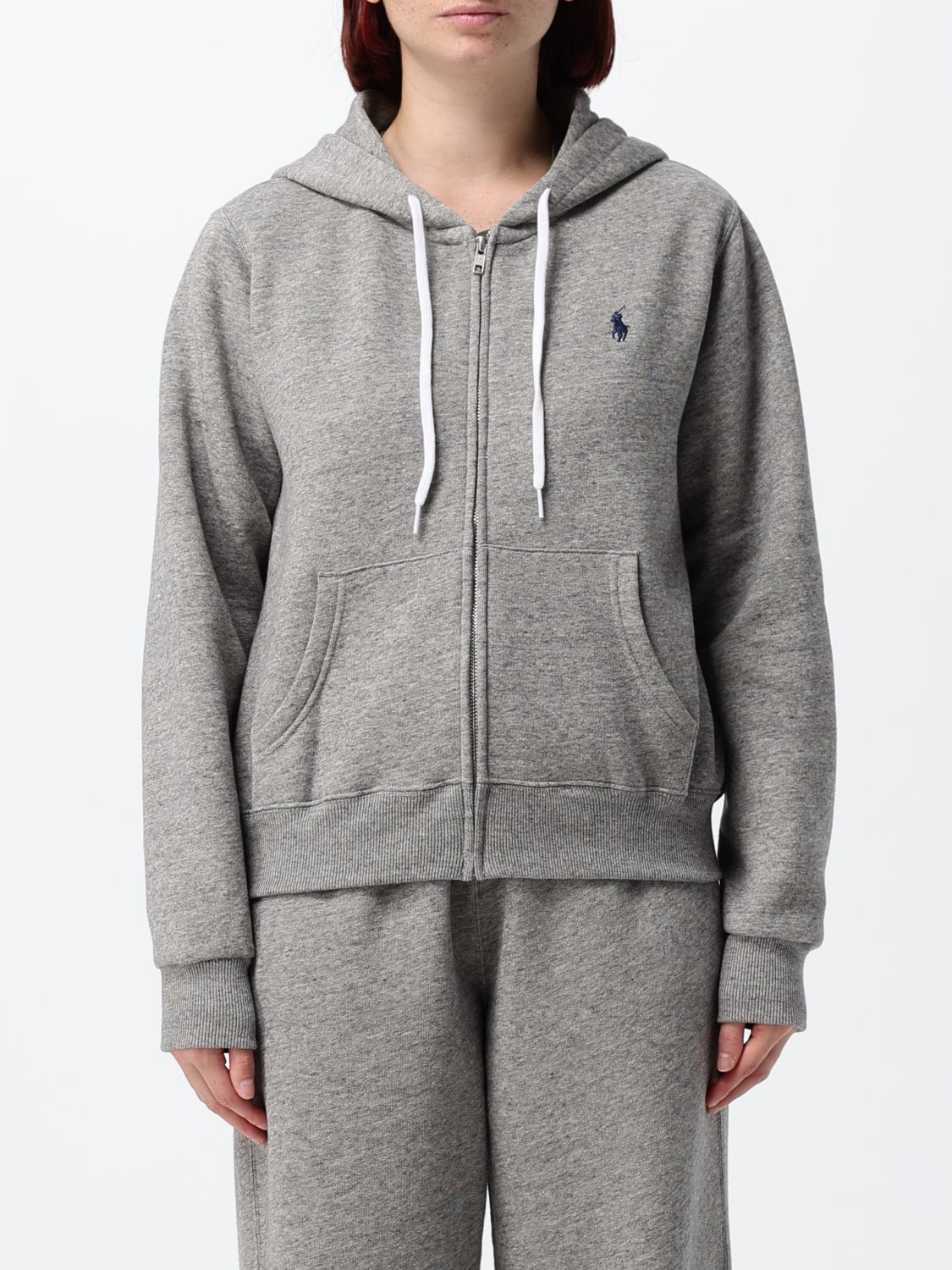 Polo Ralph Lauren Cotton-Blend Zip-Up Hoodie with Embroidered Logo
